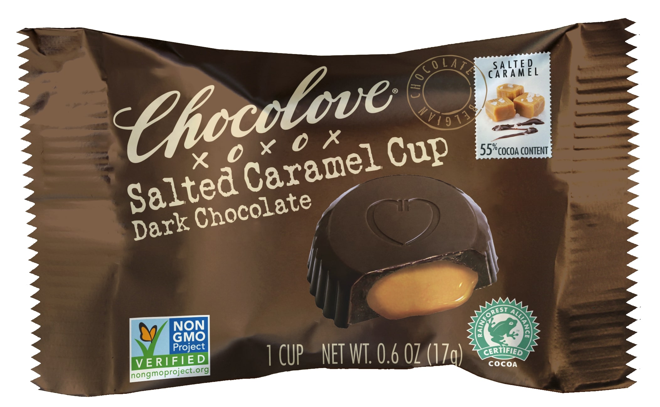 Salted Caramel Cups Dark Chocolate (2 Cup Packs)