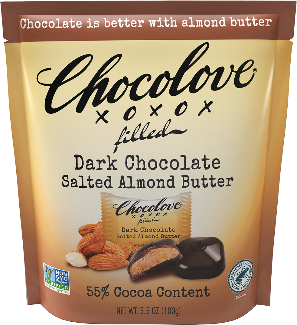 Bites - Salted Almond Butter in Dark Chocolate - Chocolove - Premium ...