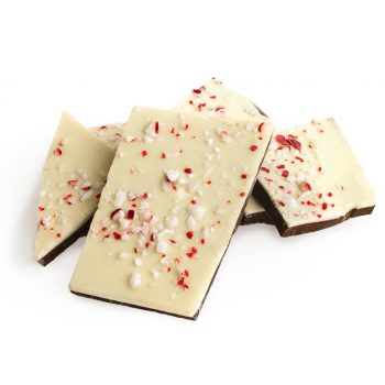 Chocolove Peppermint Bark Gift Box: Irresistible Blend of White and Dark Chocolate, Topped with Crushed Candy Canes - A Festive Delight