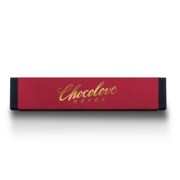 Elegant Black Gift Box with Red Sleeve - Chocolove's Cherry Cordials Valentine's Day Gift Box