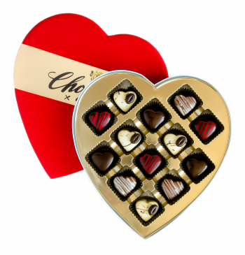 Valentine's Decadent Dessert Collection Gift Box - Chocolove Truffles in Heart-Shaped Box. Featuring 13 heart-shaped truffles in a variety of white, milk and dark chocolate. Perfect for Valentine’s gifting and celebrations.