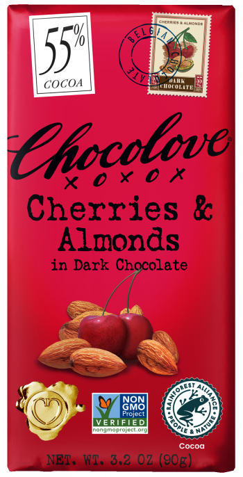 Chocolove Cherries & Almonds in Dark Chocolate