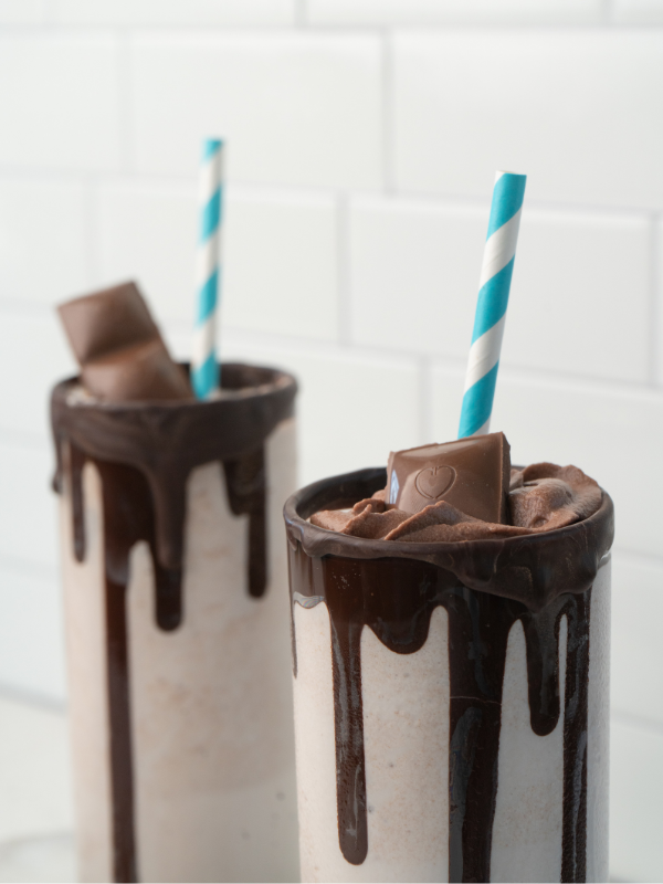 Chocolove Milk Chocolate Milkshake with Dark Chocolate Drizzle